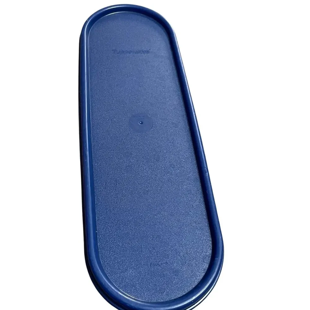 Tupperware 2402A Modular Mates Super Oval Replacement Seal Lid Navy Blue USA